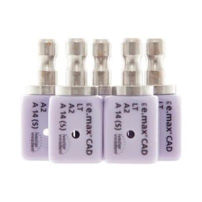 Ivoclar Vivadent 678785 IPS e.max CAD CEREC inLab Dental Blocks LT A2 A14 5/Pk