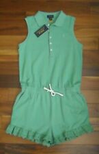 NWT Polo Ralph Lauren Girl's Romper Size XL ( 16 ) Color Faded Mint$55