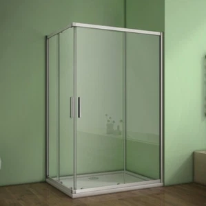 CR-90x80cm Duschkabine Schiebetür Duschabtrennung Eckeinstieg Duschwand Dusche - Bild 1 von 7