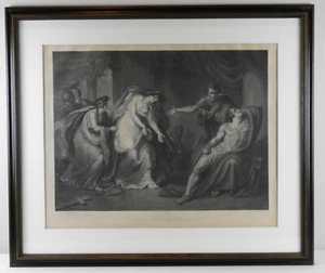 Shakespeare Antony and Cleopatra Engraving 1795 Josiah Boydell GS Facius Framed - Picture 1 of 12