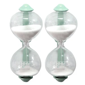 2PK Dulton 3 Minute Magnetic Sandglass Kitchen/Cooking Hourglass/Sand Timer Mint - Picture 1 of 3