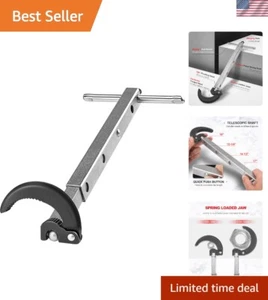 Pro Telescoping Basin Wrench, Sink Wrench, 7/8" to 2-1/2" Jaw Capacity, 10" t... - Picture 1 of 8