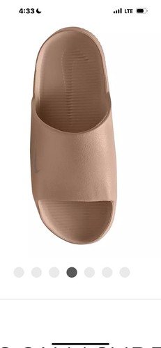 Sandalo donna Nike Calm taglia 9 slide marrone scuro