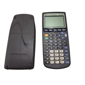 Texas Instruments TI-83 Plus Graphing Calculator Tested Works Pixel Lines Free - Picture 1 of 8