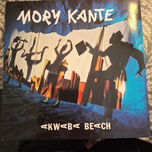 MORY KANTE "AKWABA BEACH" EUROPE VINYL LP 1988 V G+ - Picture 1 of 6