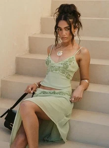 Princess Polly Mujer PAPPILION TOP En SAGE Talla US 0 Nuevo - Imagen 1 de 6