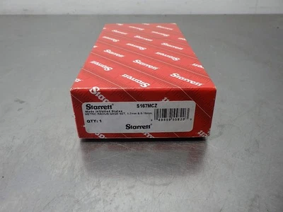 1 ¡NUEVO! Juego de medidores de radio Starrett 1-7 mm y 8-15 mm S167MC  Foto 1 de 3