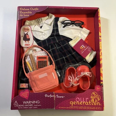 Our Generation by Battat Puntuación Perfecta Uniforme Escolar Muñeca De Lujo Conjunto - Nuevo Foto 1 de 4