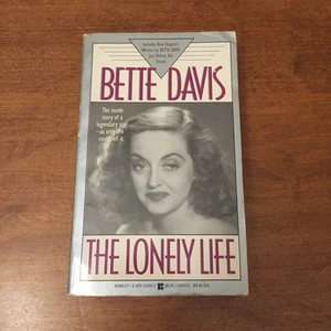 The Lonely Life by Bette Davis * Autobiography 1990 Berkley MMPB Good Condition - Picture 1 of 8