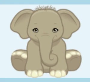 Webkinz Baby Elephant RARE gray calf African Asian mammoth Virtual code messaged - Picture 1 of 2