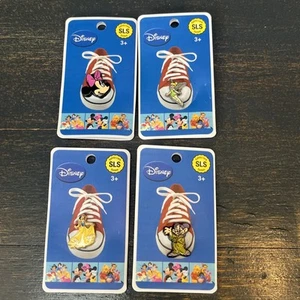 Disney Croc Shoe Lace Locks Charm Minnie Mouse Snow White Tinker Bell Lot Of 4 - Picture 1 of 6