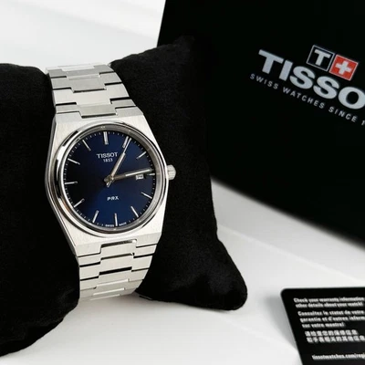 Tissot PRX Blue Quartz Stainless Bracelet men's Watch T137.410.11.041.00 40mm - Image 1 of 4