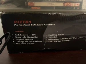 Pyle Professional belt drive turntable PLTTB1 - Picture 1 of 5