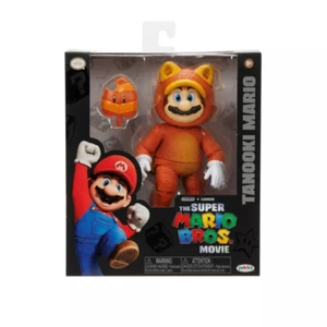 TANOOKI MARIO The Super Mario Bros. Movie Action Figure 15ot. Articulation Leaf - Picture 1 of 6