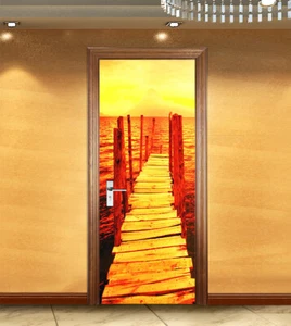 3D Dämmerungszeit H3922 Tür Wandmalerei Wandaufkleber Aufkleber Erin 2023 - Picture 1 of 11