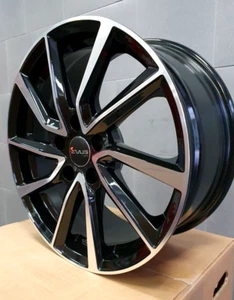 4 CERCHI IN LEGA 18 DEDICA MERCEDES BENZ CLASSE A B C CLA GLA NERO DIAMANTATO - Imagen 1 de 5