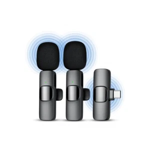 Micrófono de solapa inalámbrico Micrófono con clip para teléfono Android USB-C grabación de vlogging - Imagen 1 de 8