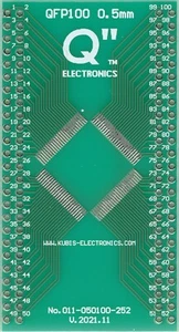 QFP100, LQFP100, TQFP100, VQFP100 0.50mm op 2 x IDC2x25 [NL] - Picture 1 of 1