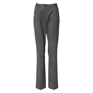 DOLCE & GABBANA Pants Gray Checkered High Waist Flared IT36/US2/XXS RRP 970usd - Picture 1 of 5