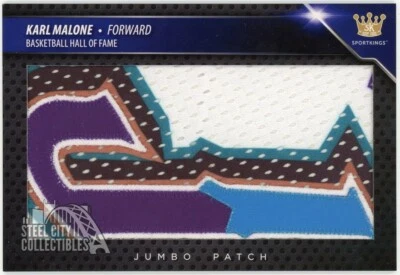 Karl Malone 2018 Sportkings Jumbo Jersey Logo Patch SKV1-JP7 - Image 1 of 2