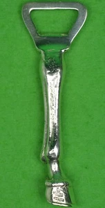 Silber Pferd Huf Flaschenverschlussöffner - Bild 1 von 3
