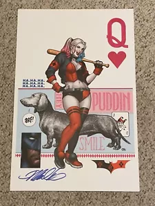 FRANK CHO signierter 11x17 HARLEY QUINN DRUCK !!! - Bild 1 von 1