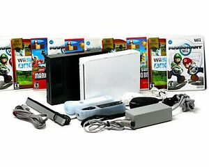 Nintendo Wii Console - Pick Remote Nunchuk Mario Kart Wii Sports & More USA