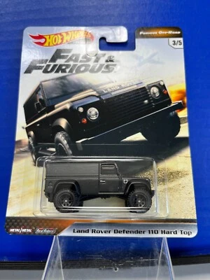 1/64 Hot Wheels Fast & Furious Off Road Land Rover Defender 110 techo rígido 3/5 Foto 1 de 2