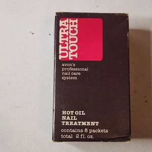 Vintage 1982 Avon Ultra Touch Professional Hot Oil nail treatment 2 Oz NOS - Foto 1 di 4