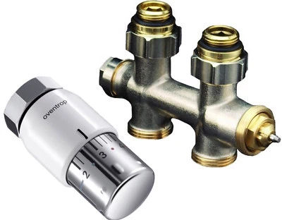 Oventrop Multiblock T Dg. Badheizkörper Mittelanschluss Thermostatventil Uni SH - Bild 1 von 4
