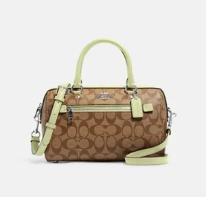 NWT Coach Rowan Satchel in signature canvas - Picture 1 of 6