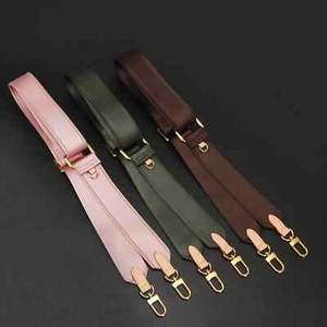 Canvas Strap Fit For Multi Pochette Bag Adjustable Vachetta Tab Pink Green Black - Picture 1 of 8