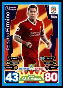Match Attax 2017/2018 Roberto Firmino Liverpool No. 178 - Picture 1 of 2