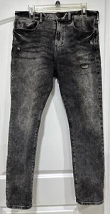 Pacsun Stacked Slim Jeans Mens Size 32 x 32 Black Gray Excellent Condition - Picture 1 of 7