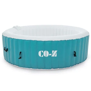 CO-Z Portable Inflatable Hot Tub Spa 130 Air Jets w Pump & Cover 2-6 Person New - Picture 1 of 71