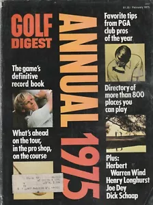 GOLF DIGEST FEBBRAIO 1975 - EMISSIONE "ANNUALE 1975" - Foto 1 di 2