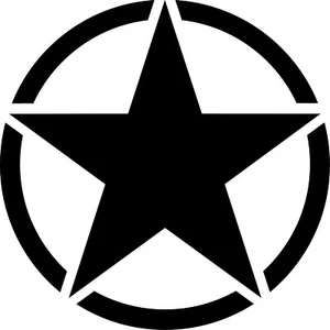 US Army Star Jeep USA Die Cut Vinyl Decal Multiple Colors and Sizes - Picture 1 of 27