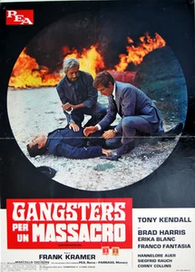 soggettone film GANGSTERS PER UN MASSACRO Brad Harris Gianfranco Parolini 1968 - Picture 1 of 1