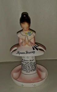 Enesco Küche Gebet Dame Löffel Halter in Rosa 6 1/4" - Bild 1 von 5