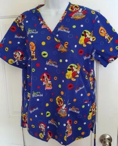 Scrub Top Medico Taglia Small Disney TOPOLINO Buon Halloween Veterinario RN Aiuto - Foto 1 di 6