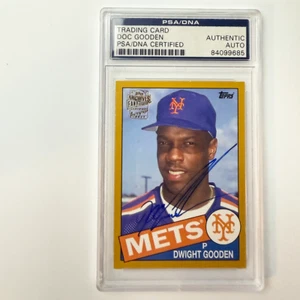 Dwight Gooden Signed 2016 Topps Archives Fan Favorite Gold #/50 PSA Auto Auth - Picture 1 of 2