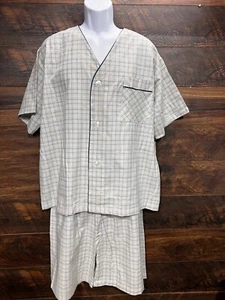 The Vermont Country Store Pyjama blau gestreift Kurzarm Large neu ohne Etikett USA - Bild 1 von 12