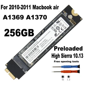 256GB SSD Solid State Drive For APPLE MacBook Air 11" A1370 13" A1369 2010 -2011 - Afbeelding 1 van 5