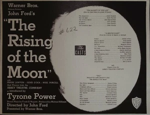 The Rising of the Moon Synopsis Sheet 1957 Tyrone Power, Noel Purcel - Picture 1 of 2