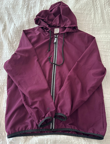 UNDERCOVER FELPA CON CAPPUCCIO ROSA VICTORIA'S SECRET MAROON GIACCA CAPPOTTO TAGLIA XS