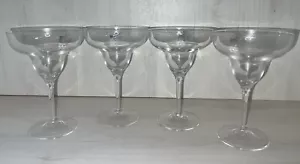 Light & Music Luigi Bormioli Clear Stemmed Margarita Glasses Set of 4 NWOB - Picture 1 of 3