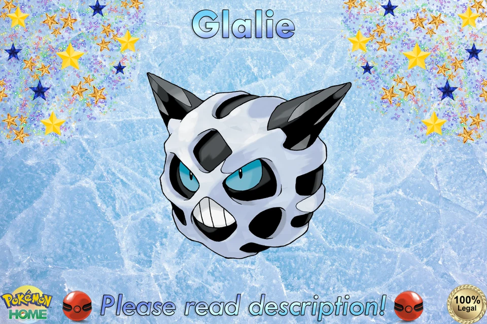 ✨Glalie Special Demo Version EVENT 6IV✨Pokémon Sw/Sh S/V HOME (💯Legal) - Image 1 of 1