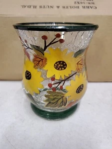 Yankee Candle Girasoles Vidrio Craquelado Votivo Tealight Soporte Flores - Imagen 1 de 11