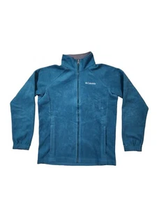 Columbia Young Kid's Blue Front Pockets Full Zip Omni Heat Jacket Size Large - Picture 1 of 9