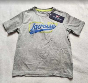 New boy's Vineyard Vines Lax lacrosse whale performance short sleeve harbor tee - Picture 1 of 5